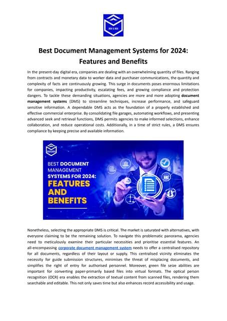 10 Best Document Management Systems Reviewed For 2024.